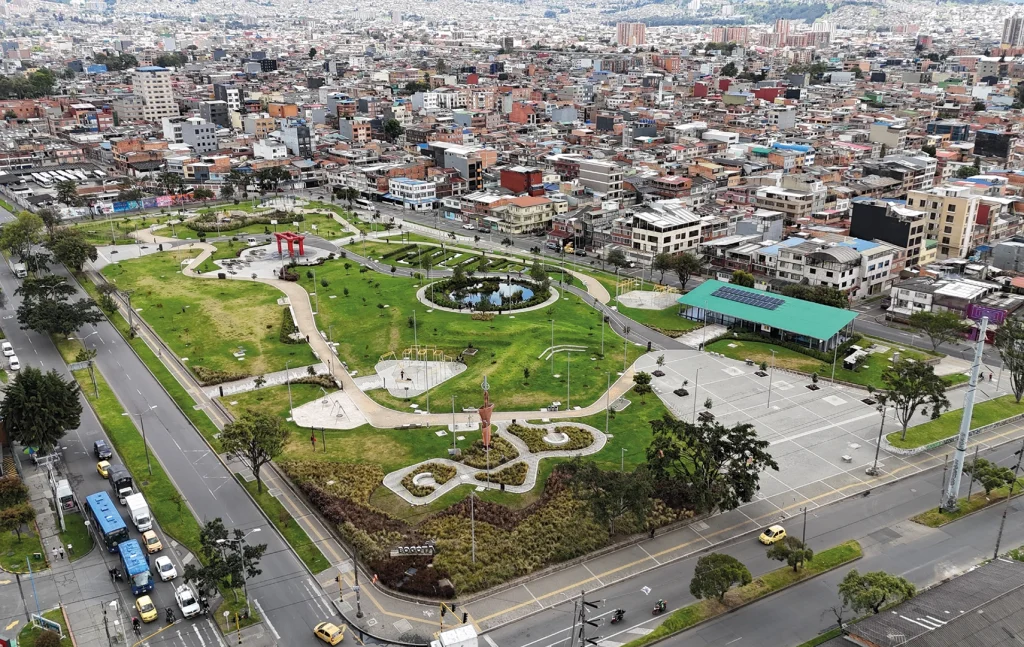Fotografía de vista aérea del proyecto Parque Ecológico Aguaviva