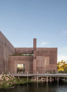Fachada del proyecto - Tatiana Bilbao Estudio
